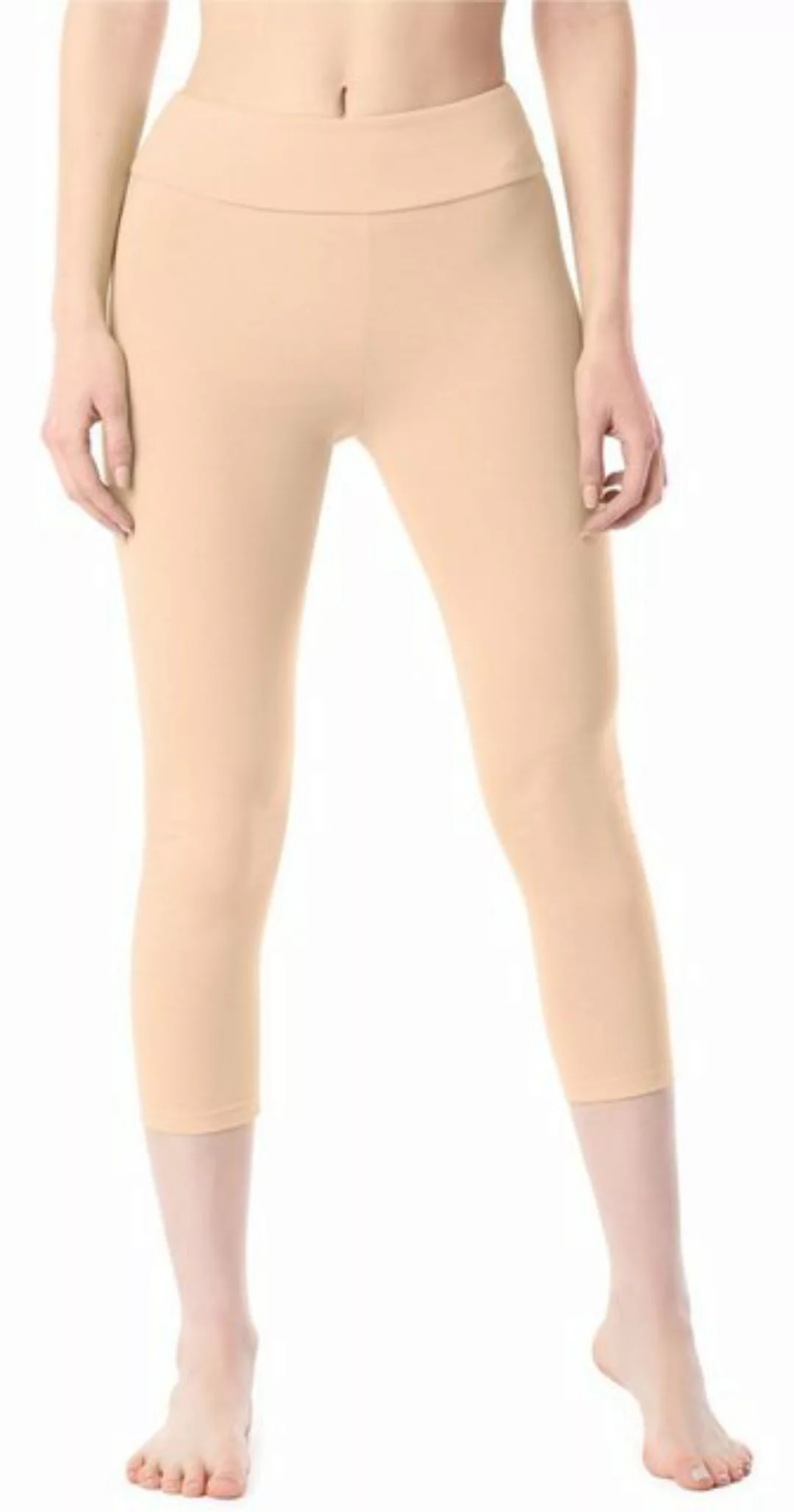 Merry Style Leggings Damen 3/4 Capri Hose MS10-430 (1-tlg) aus Baumwolle günstig online kaufen