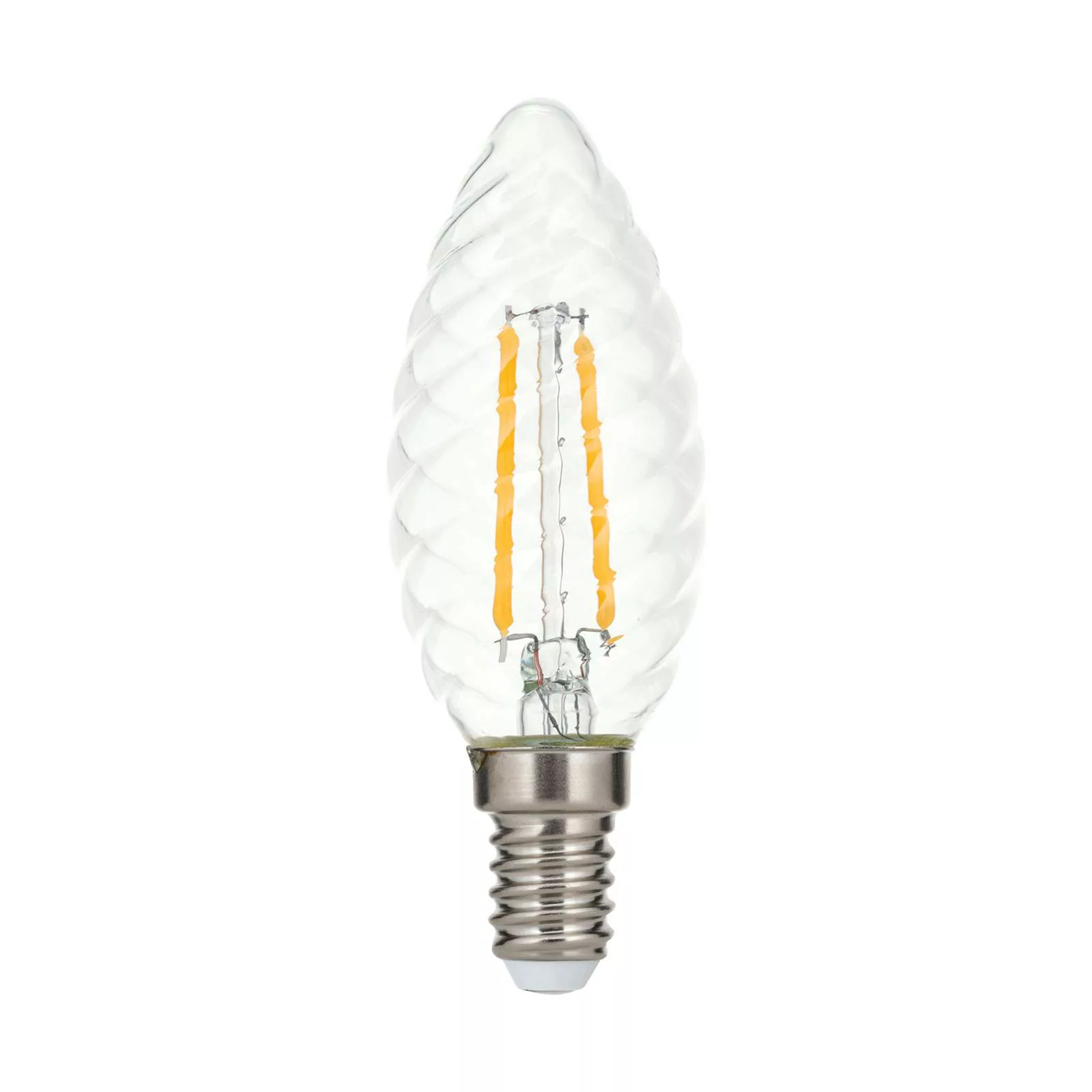 LED-Kerzenlampe E14 3W 2.700 K Filament gedreht günstig online kaufen