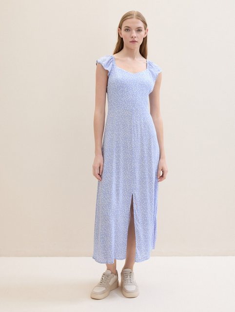 TOM TAILOR Denim Jerseykleid Gemustertes Midikleid günstig online kaufen