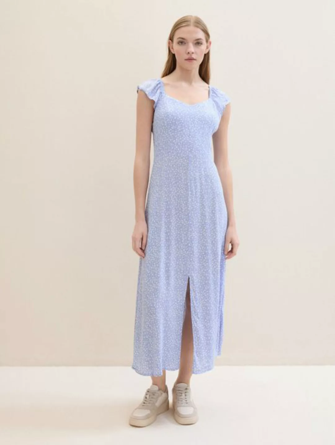 TOM TAILOR Denim Sommerkleid Gemustertes Midikleid günstig online kaufen