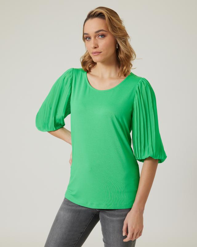 Pfeffinger Shirt mit Plissée-Ärmeln günstig online kaufen