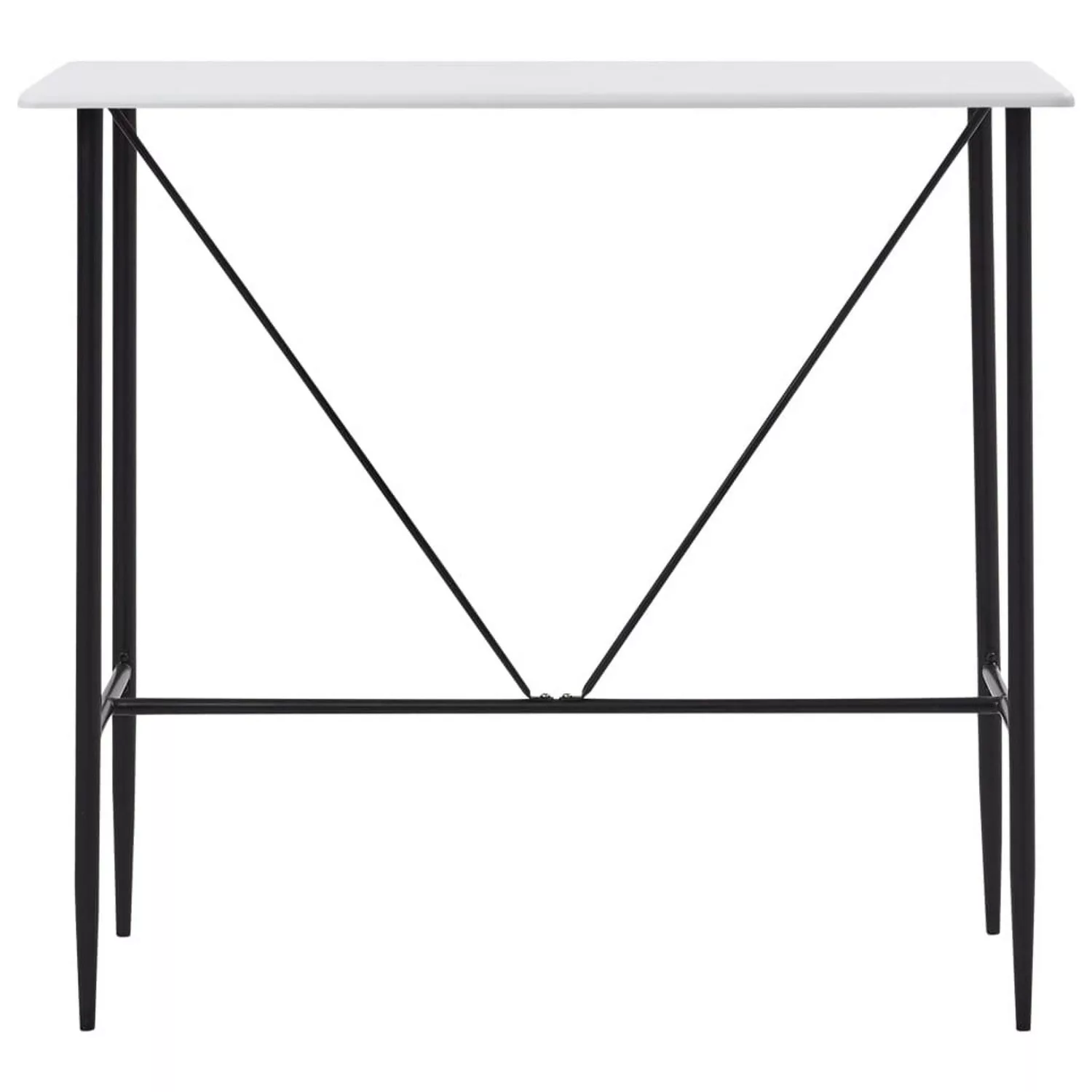 vidaXL Bartisch Weiß 120 x 60 x 110 cm MDF günstig online kaufen