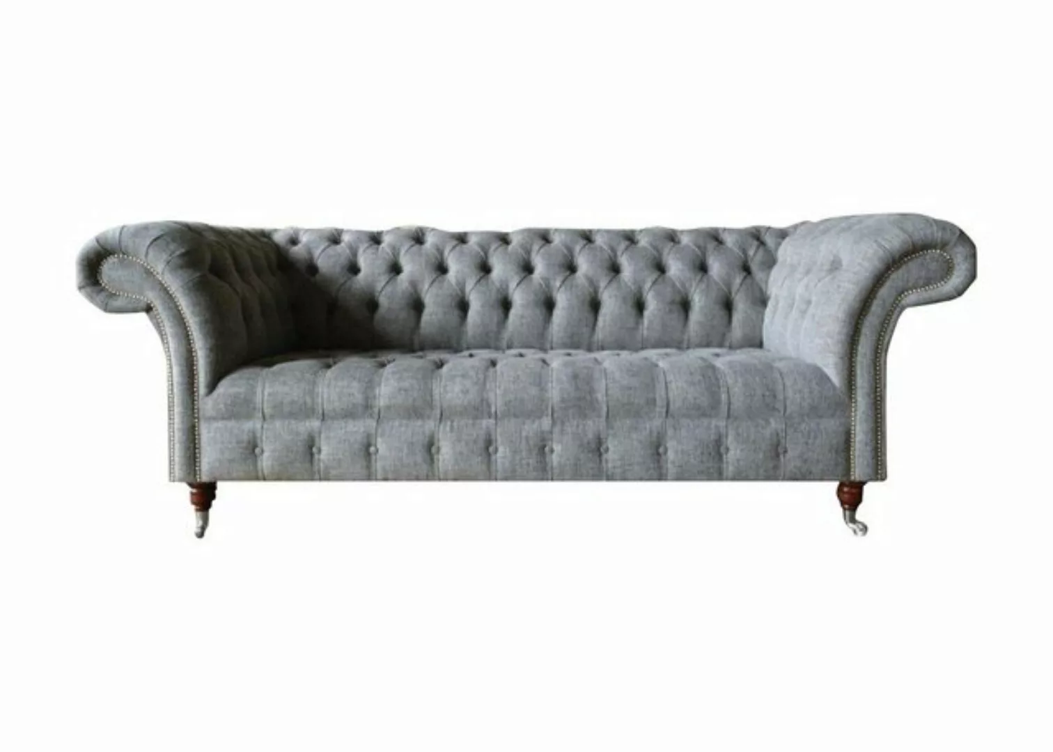 Xlmoebel Chesterfield-Sofa Stoff Sofa Couch Polster Garnitur 3-Sitzer Chest günstig online kaufen