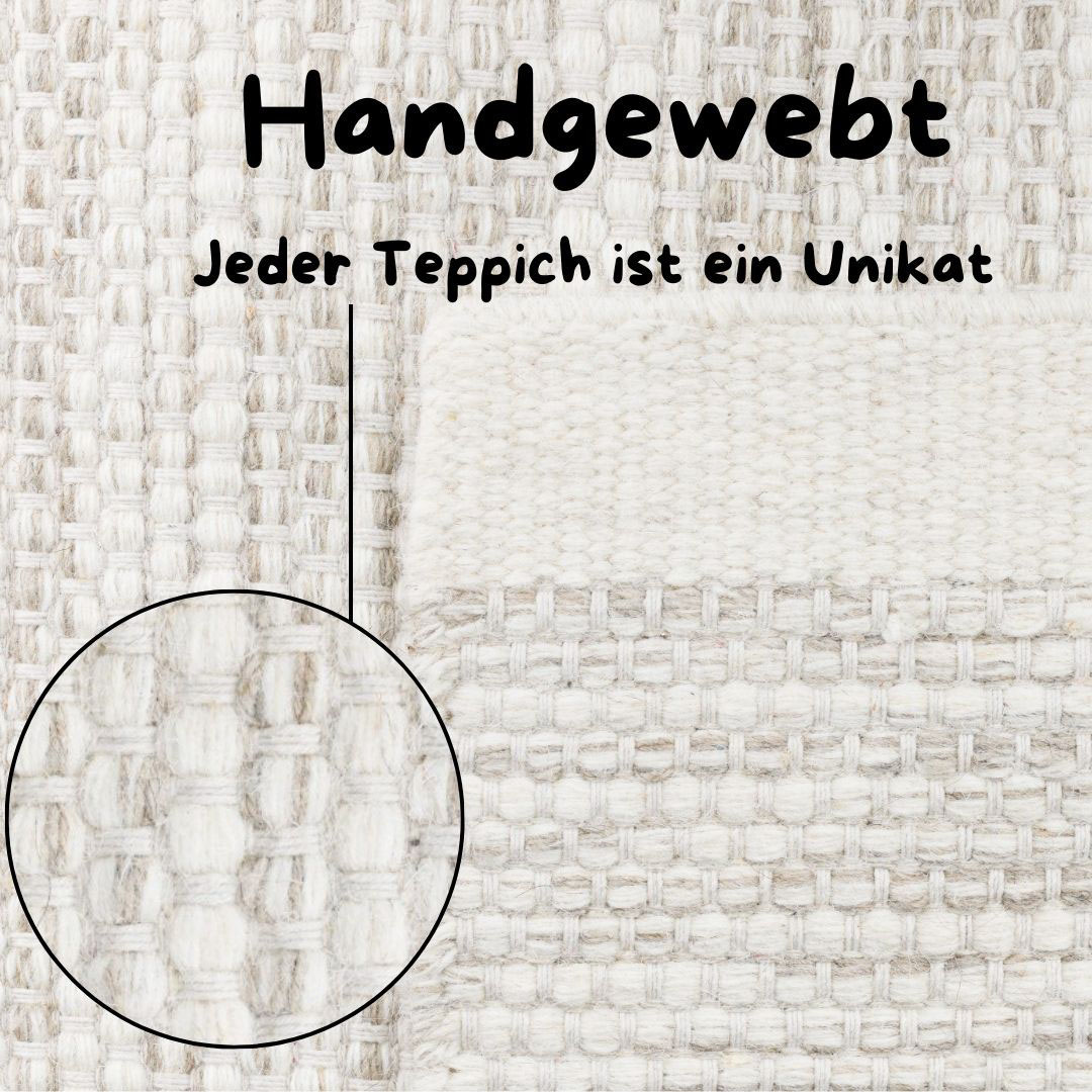andas Wollteppich »Woolscape«, rechteckig, handgewebter Wendeteppich, melie günstig online kaufen