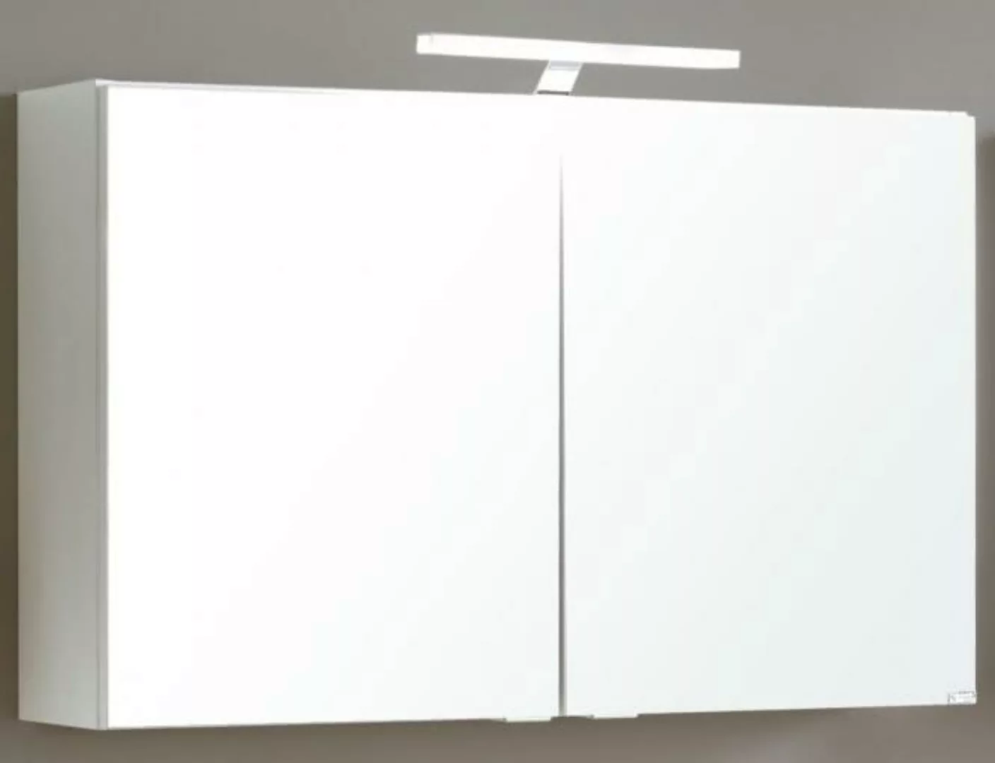 Spiegelschrank 80 inkl. LED-Aufbauleuchte Siena von Held Möbel Weiss günstig online kaufen
