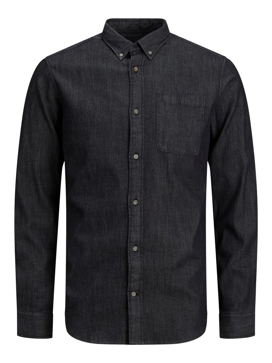 Jack & Jones Blaperfect Denim Langarm Hemd 2XL Medium Blue Denim / Slim Fit günstig online kaufen