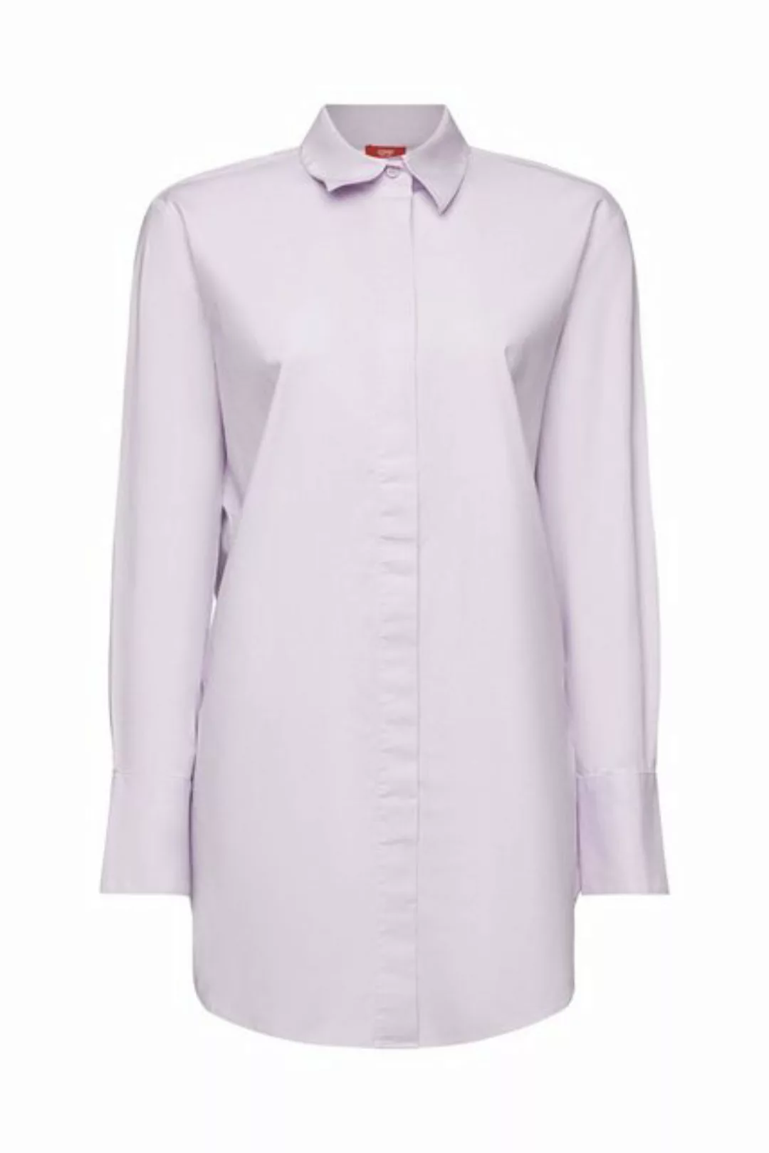 Esprit Langarmbluse Oversize-Bluse aus Baumwoll-Popeline günstig online kaufen