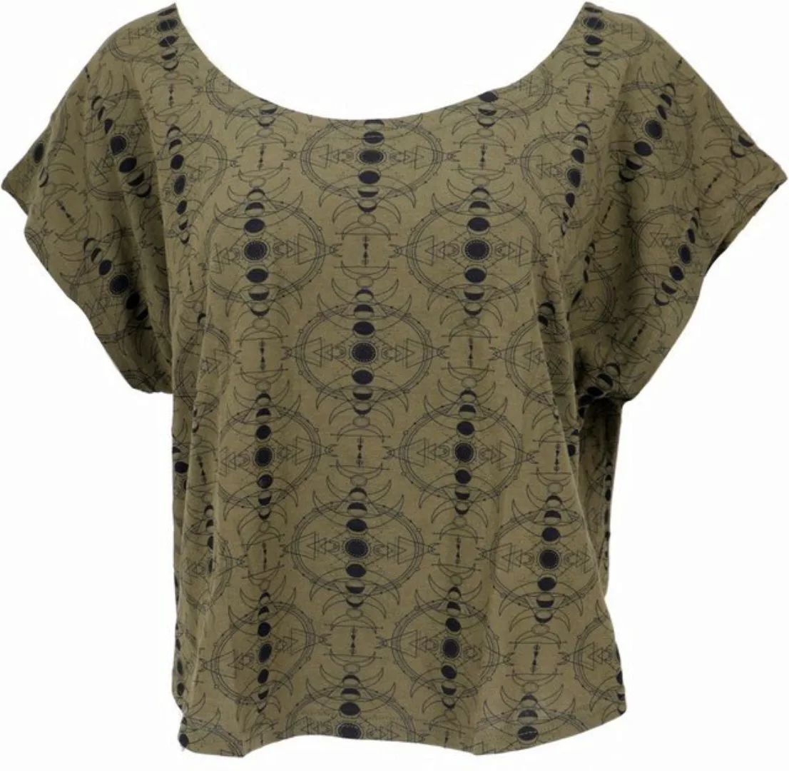 Guru-Shop T-Shirt Weites Damen T-Shirt, oversize Goashirt mit.. Festival, E günstig online kaufen