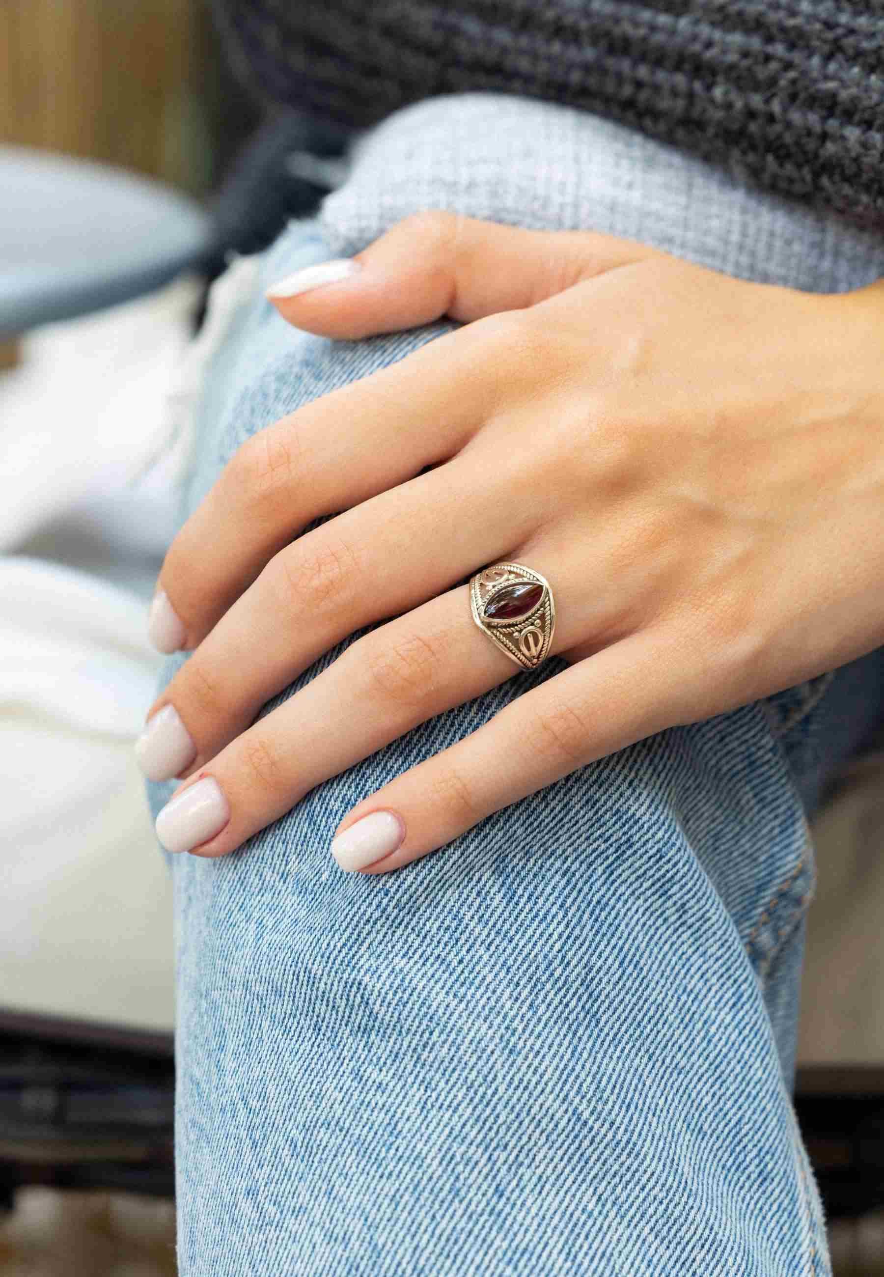 mantraroma Silberring DAHAB Ellipse aus 925 günstig online kaufen