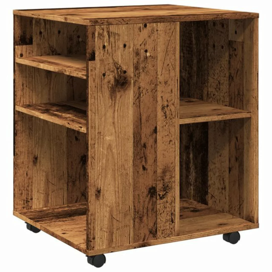 vidaXL Fächerschrank Rollschrank Altholz-Optik 60x53x72 cm Holzwerkstoff (1 günstig online kaufen