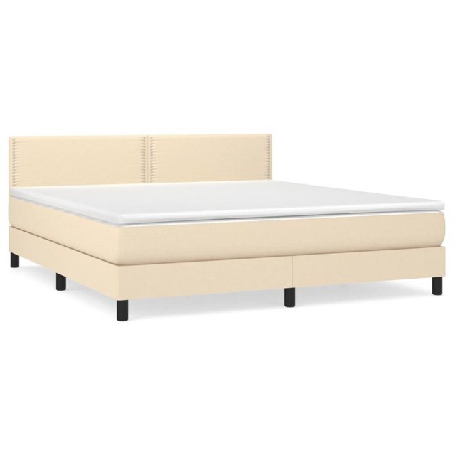 vidaXL Boxspringbett Bett Boxspringbett mit Matratze und LED Stoff (160 x 2 günstig online kaufen