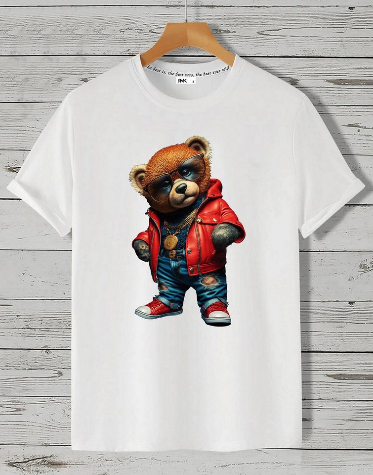 RMK T-Shirt Herren Shirt Sommer Teddybär Bär Bear aus Baumwolle günstig online kaufen