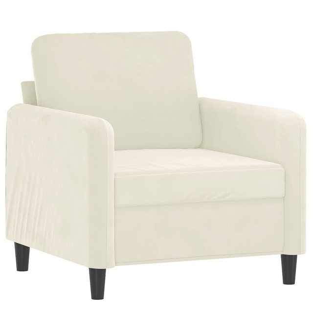 vidaXL Sofa Sessel Creme 60 cm Samt günstig online kaufen