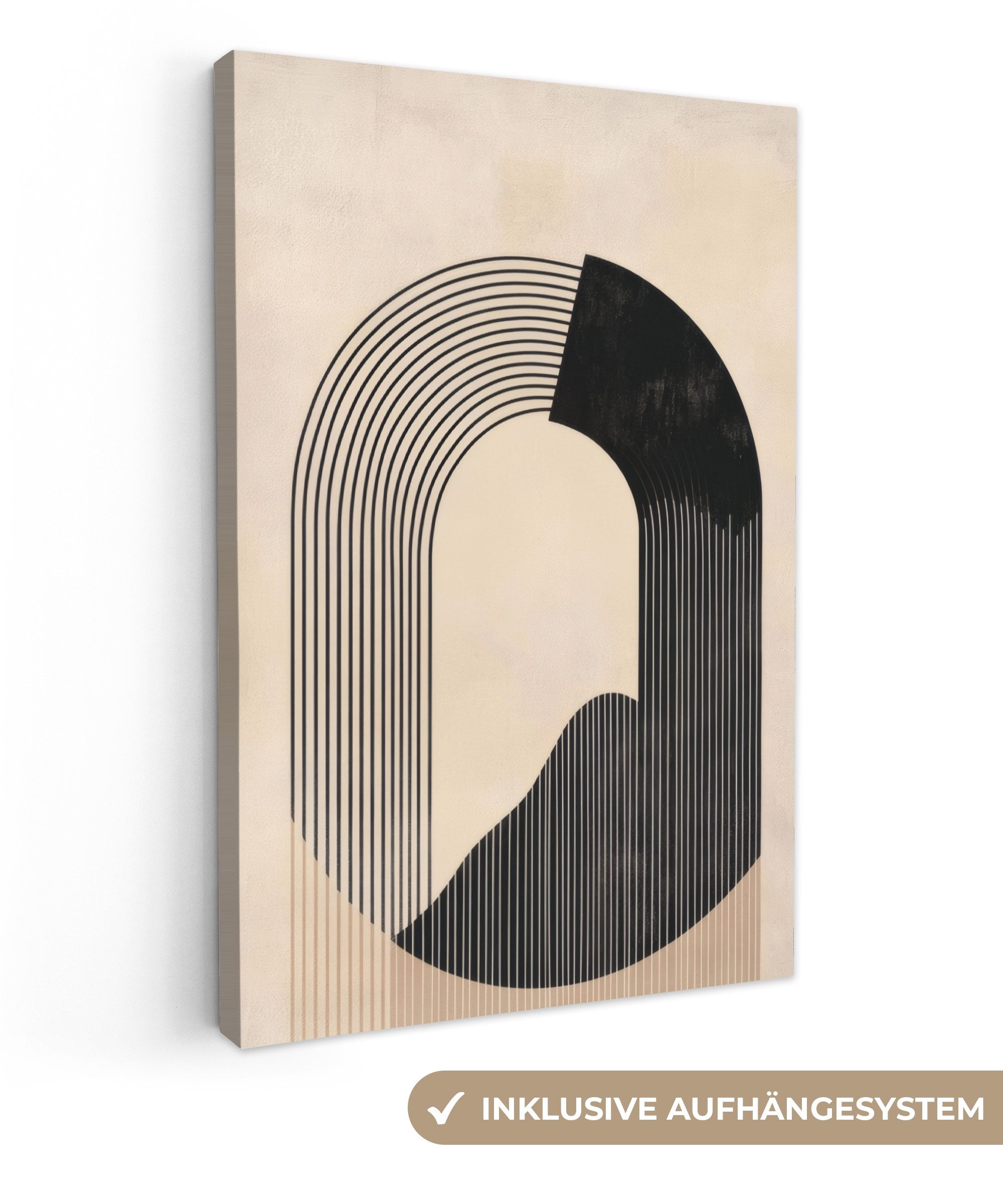 OneMillionCanvasses® Leinwandbild Grafisches geschwungenes Muster - günstig online kaufen