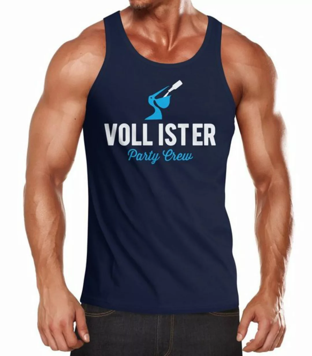 MoonWorks Tanktop Vollister Herren Tanktop Bier Pelikan Party Shirt Moonwor günstig online kaufen