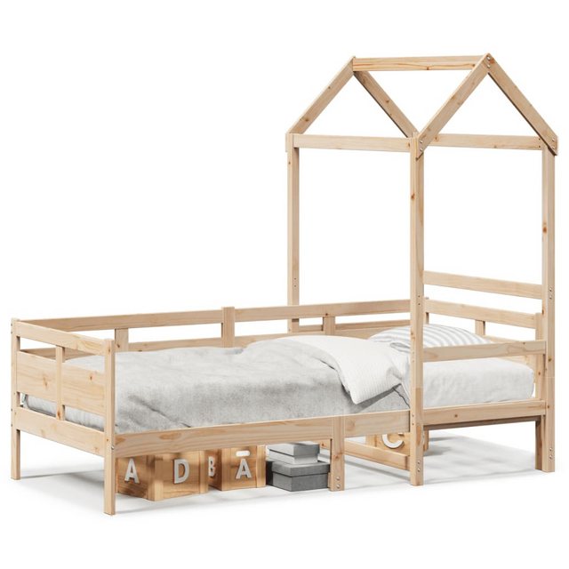 vidaXL Bett, Tagesbett mit Dach 90x200 cm Massivholz Kiefer günstig online kaufen