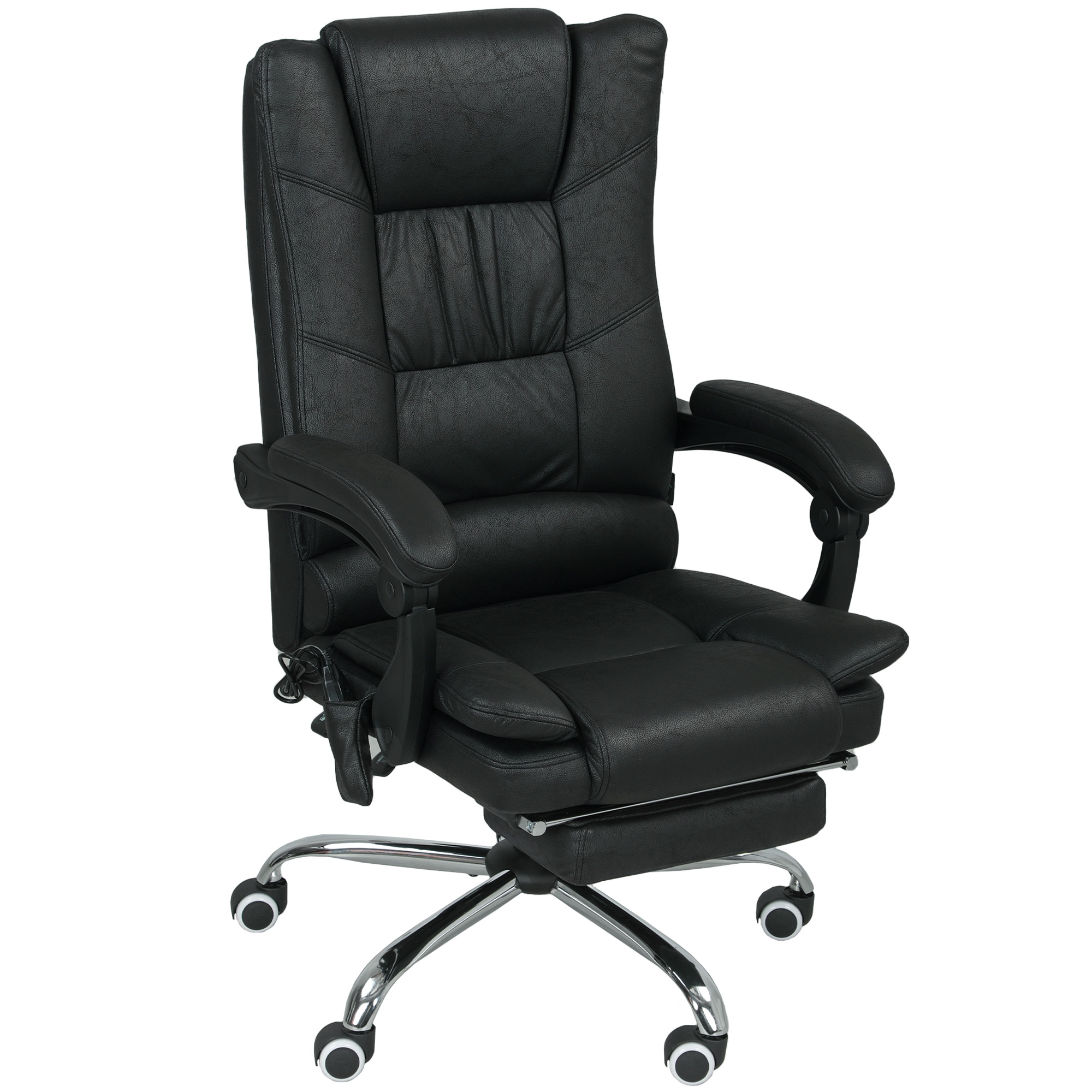 Vinsetto Bürostuhl mit Vibrationsmassage Ergonomischer Chefsessel mit Lende günstig online kaufen