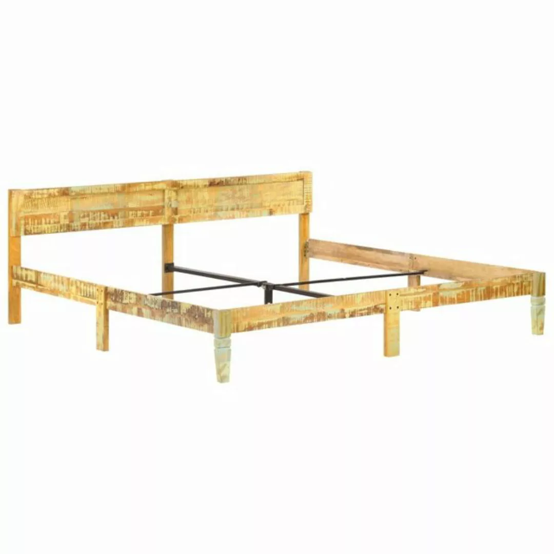 Bettgestell Altholz Massiv 200x200 Cm günstig online kaufen