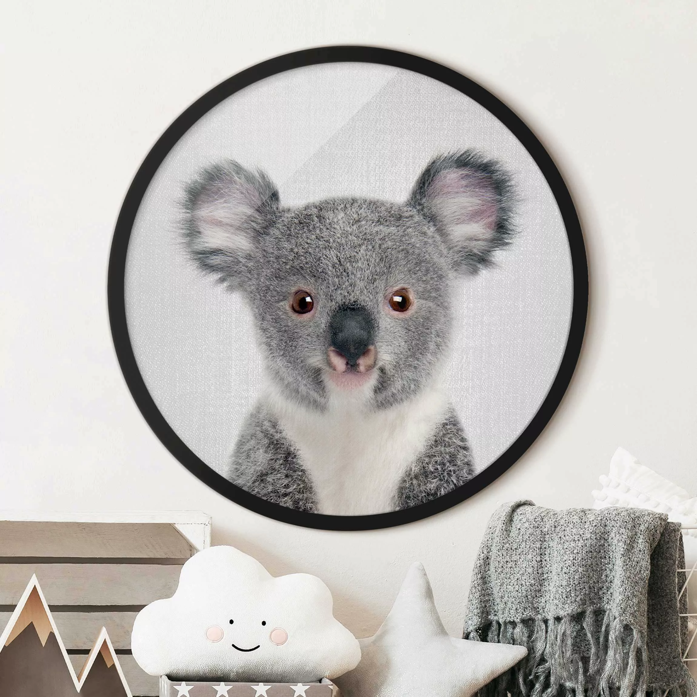 Rundes Gerahmtes Bild Baby Koala Klara günstig online kaufen