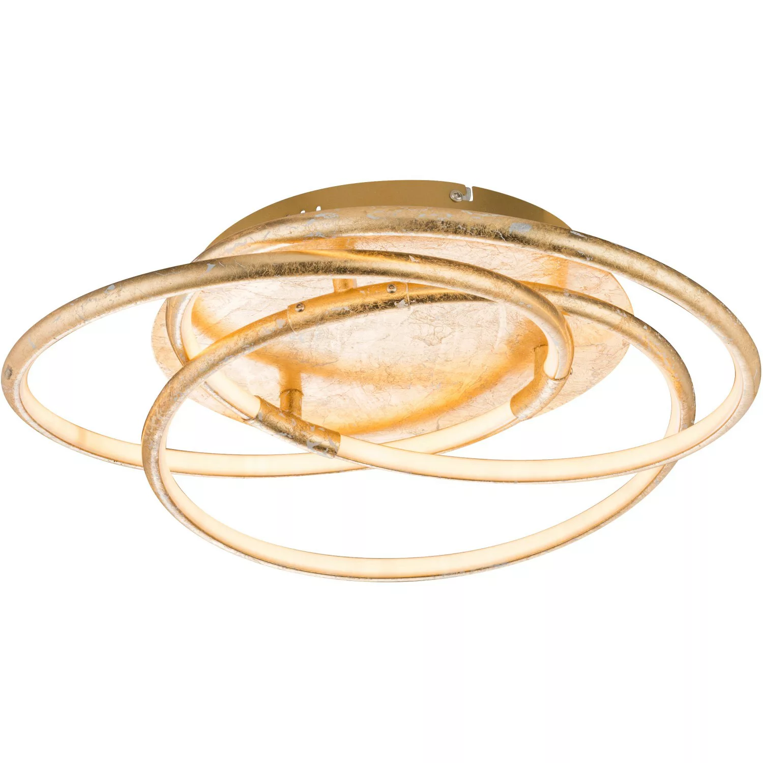 Barna - eine golden gestaltete LED-Deckenlampe günstig online kaufen