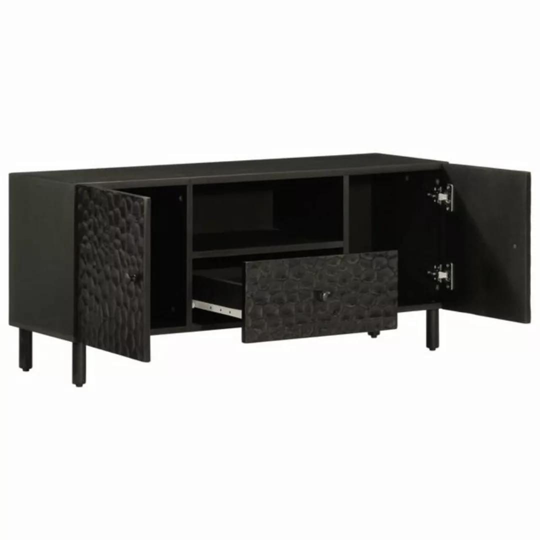 vidaXL TV-Schrank TV-Schrank Schwarz 105x33x46 cm Massivholz Mango (1-St) günstig online kaufen