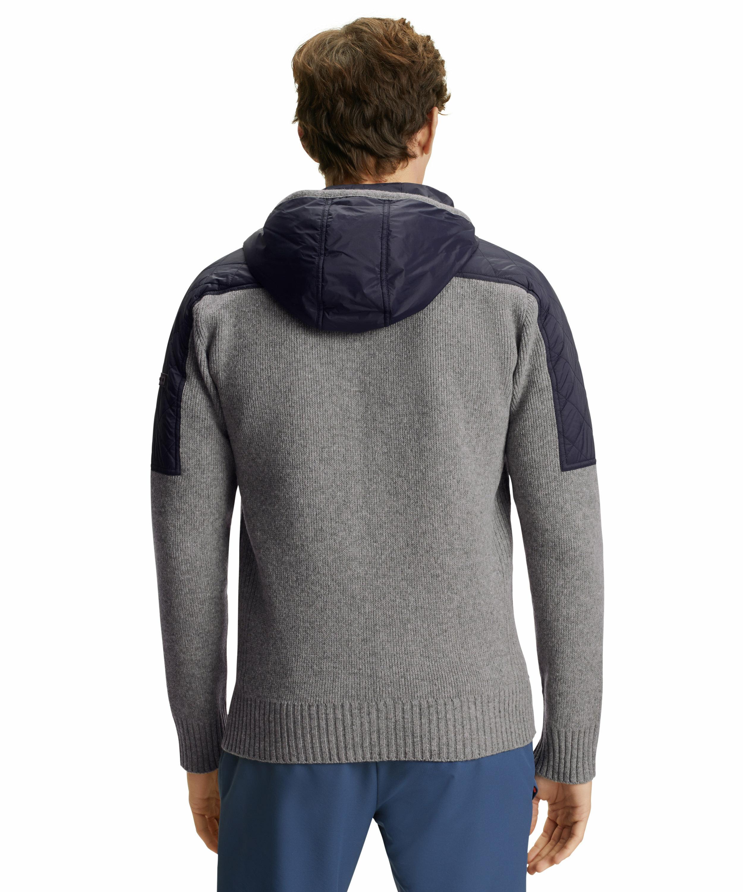 FALKE Herren Cardigan Kapuze, 3XL, Grau, Schurwolle, 38382-339007 günstig online kaufen