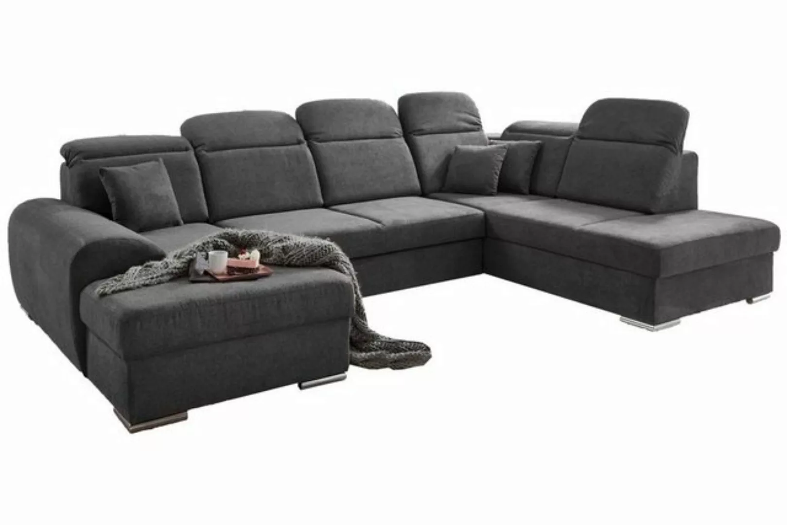 Iwaniccy Sofa JOY, Grau, Stoffbezug, BxHxT 338 x 107 x 224 cm günstig online kaufen