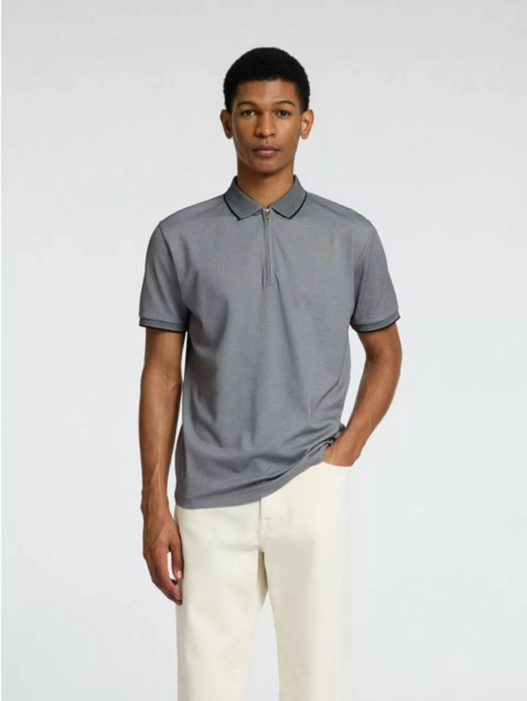 SELECTED HOMME Poloshirt SLHFAVE SPORT ZIP SS POLO NOOS günstig online kaufen