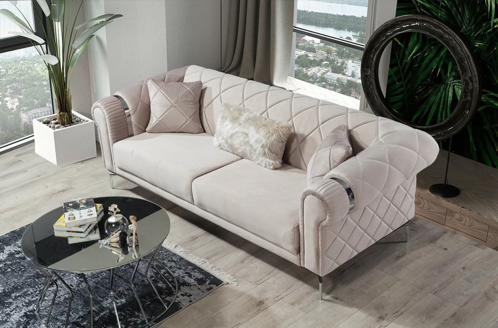 Villa Möbel Sofa Sofy, 1 Stk. 2-Sitzer, Handmade Quality,strapazierfähiger, günstig online kaufen