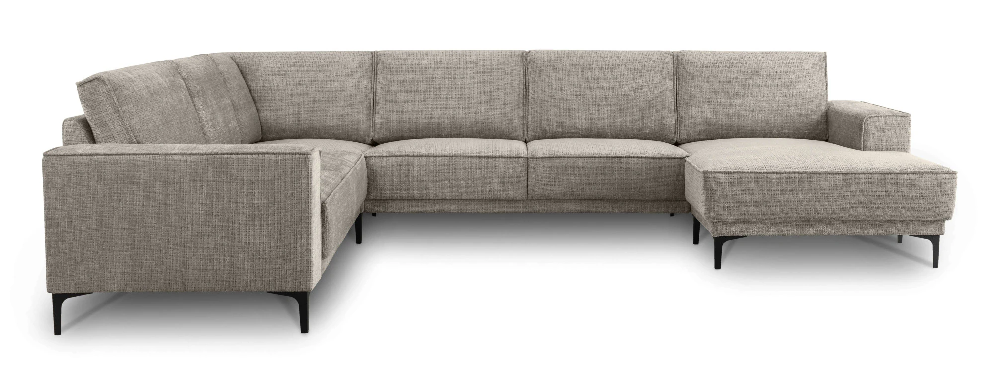 Places of Style Wohnlandschaft »XXL Sofa Oland, Struktur, Flachgewebe, Luxu günstig online kaufen