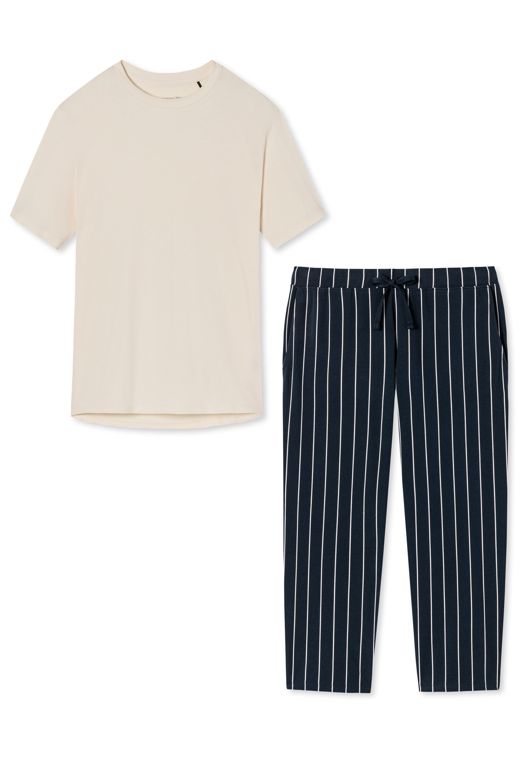 Schiesser Pyjama Organic Cotton (Set, 2 günstig online kaufen