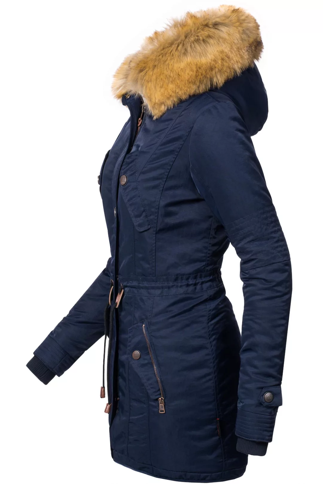 Navahoo Wintermantel "La Viva", hochwertiger Winterparka mit großem Kunstfe günstig online kaufen