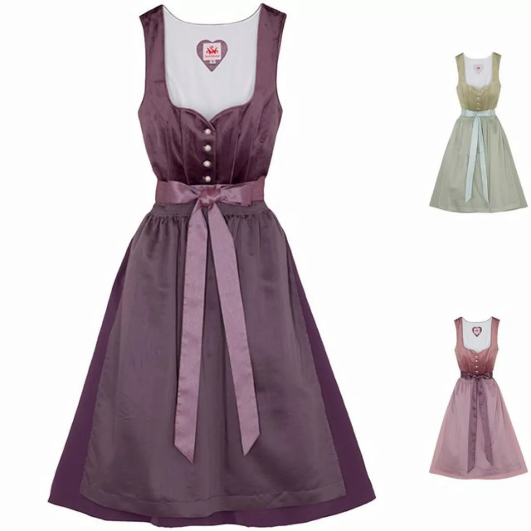 Spieth & Wensky Dirndl Düne Dirndl Dirndl Düne Midi-Dirndl Kleid 2-teiliges günstig online kaufen