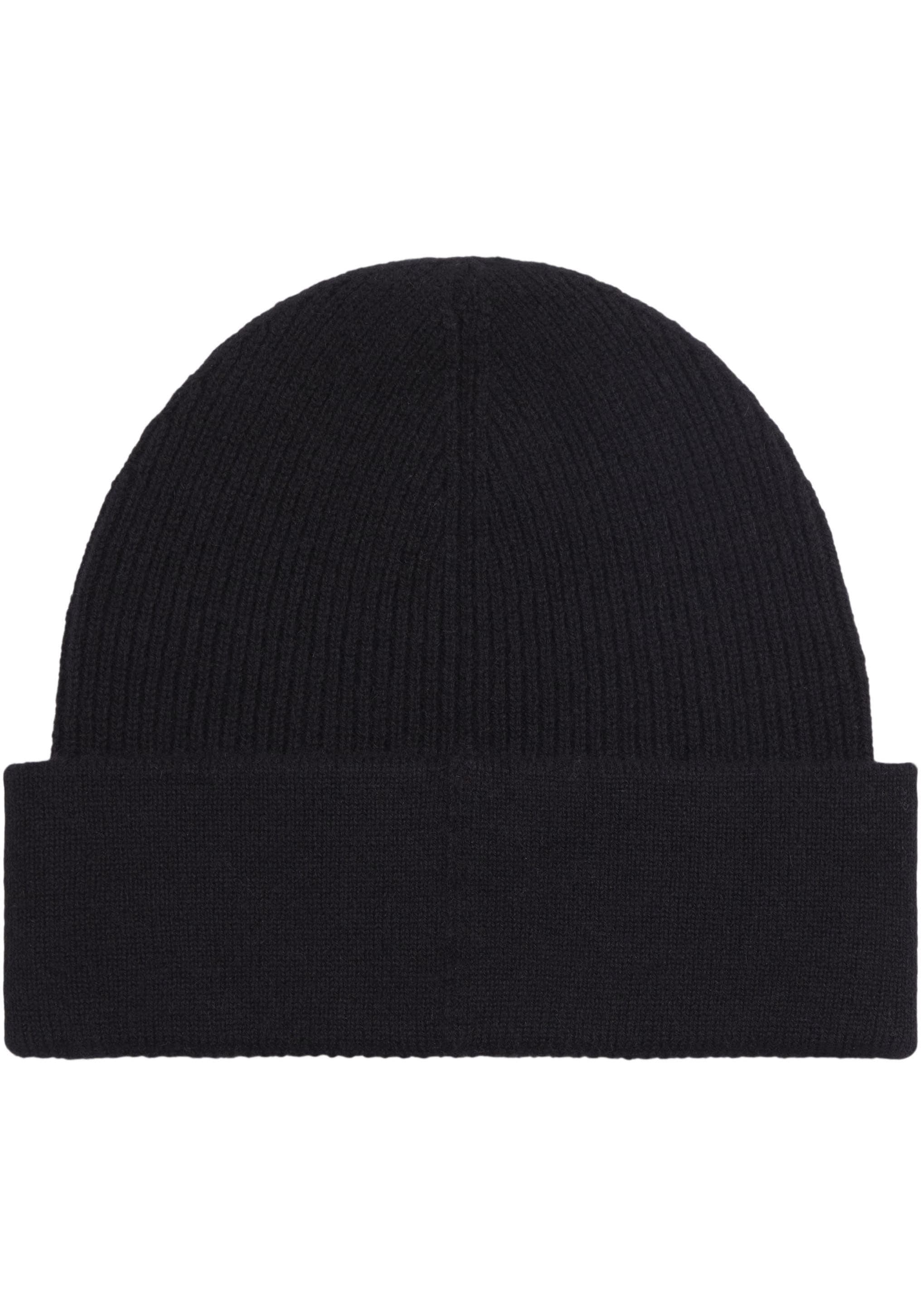 Calvin Klein Beanie "CASHMERE CHUNKY OPEN RIB BEANIE", mit Logopatch günstig online kaufen