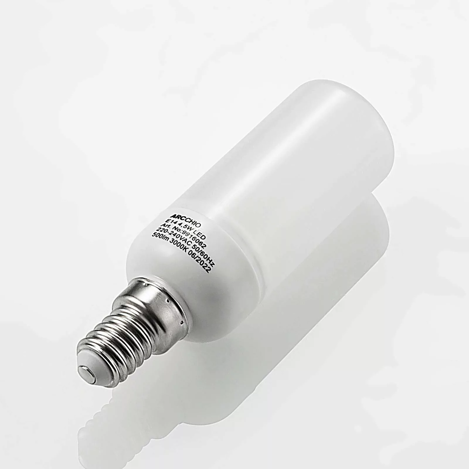 Arcchio LED-Röhrenlampe E14 4,5W 3.000K 4er-Set günstig online kaufen
