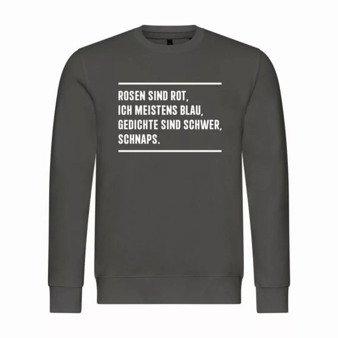 deinshirt Rundhalspullover Herren Pullover Rosen sind rot Mit Print Motiv, günstig online kaufen