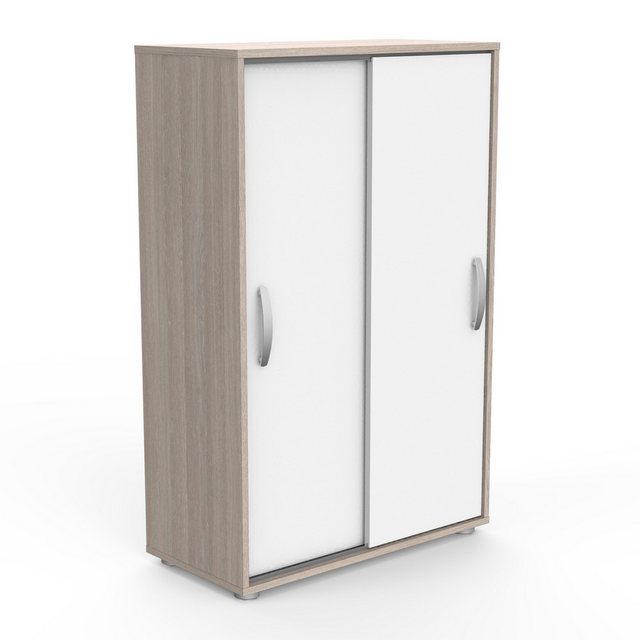 PREISBRECHER Wäscheschrank NANO in Shannon Eiche - 68x105,6x32,9cm (BxHxT) günstig online kaufen