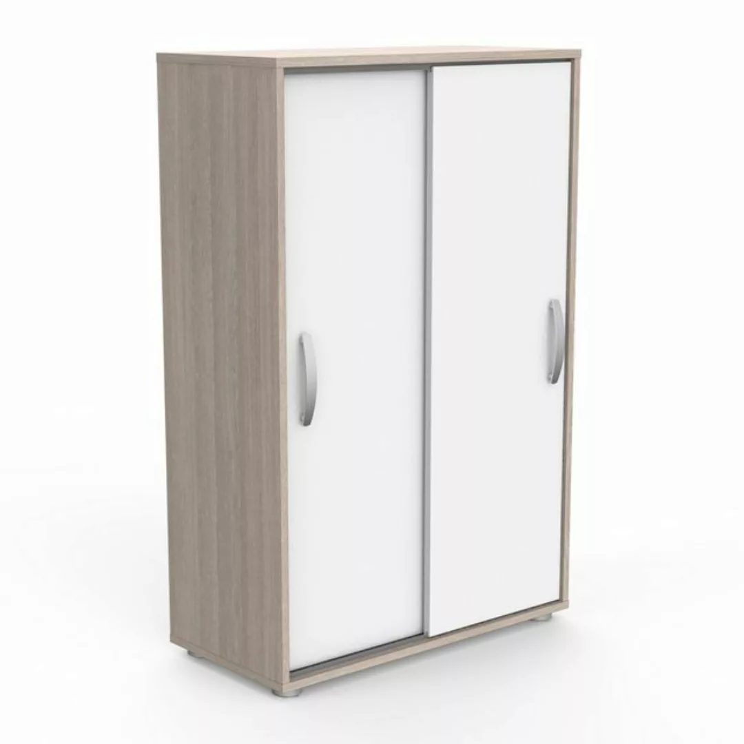 PREISBRECHER Wäscheschrank NANO in Shannon Eiche - 68x105,6x32,9cm (BxHxT) günstig online kaufen