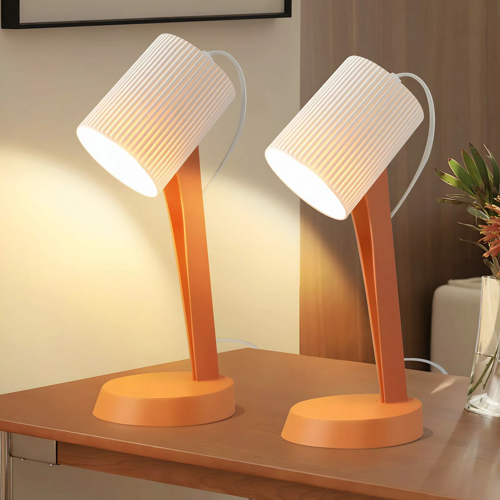 ZMH Tischleuchte Modern Landhausstil Tischlampe mit günstig online kaufen