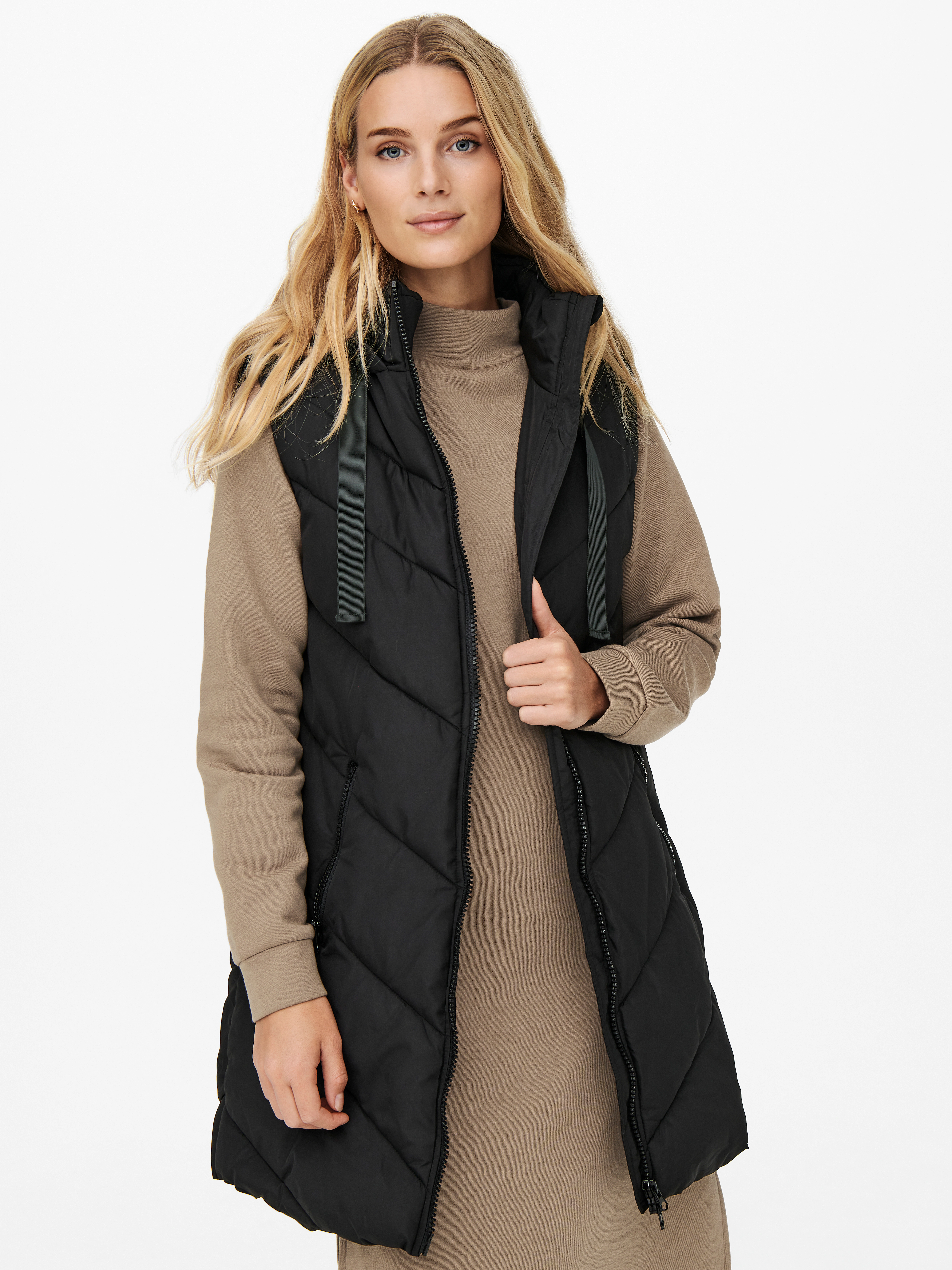 JACQUELINE de YONG Steppweste Lange Steppweste JDYSKYLAR Puffer Winterjacke günstig online kaufen