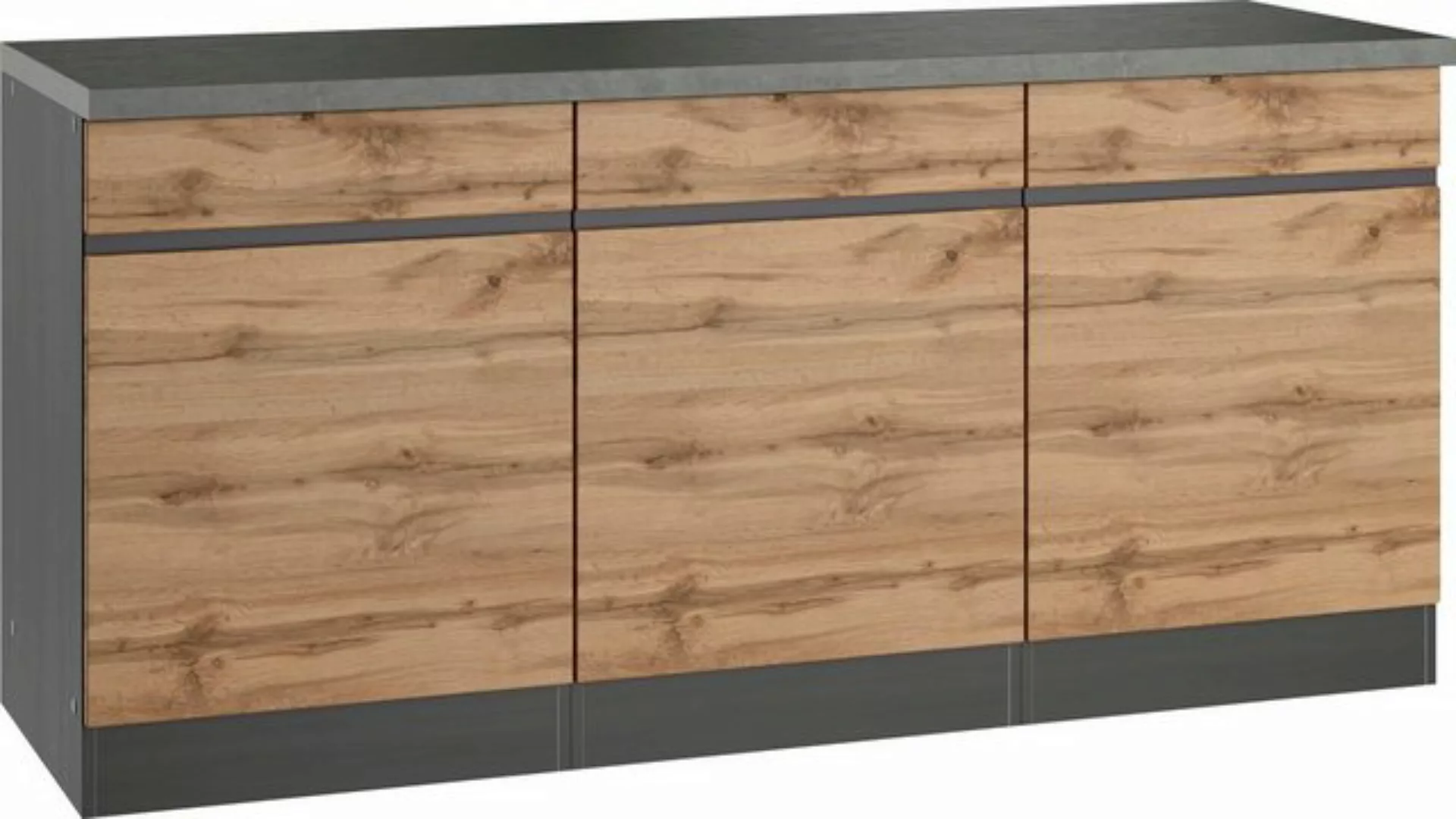 KOCHSTATION Unterschrank "KS-Riesa", Breite 180 cm, MDF-Fronten günstig online kaufen