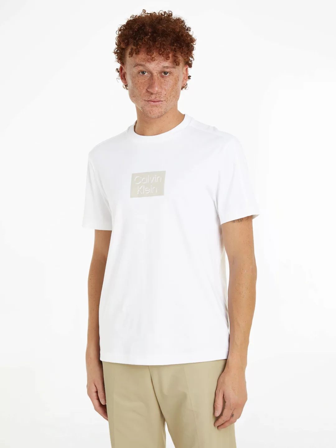 Calvin Klein T-Shirt CUT OUT SHADOW LOGO T-SHIRT mit Logoprägung günstig online kaufen