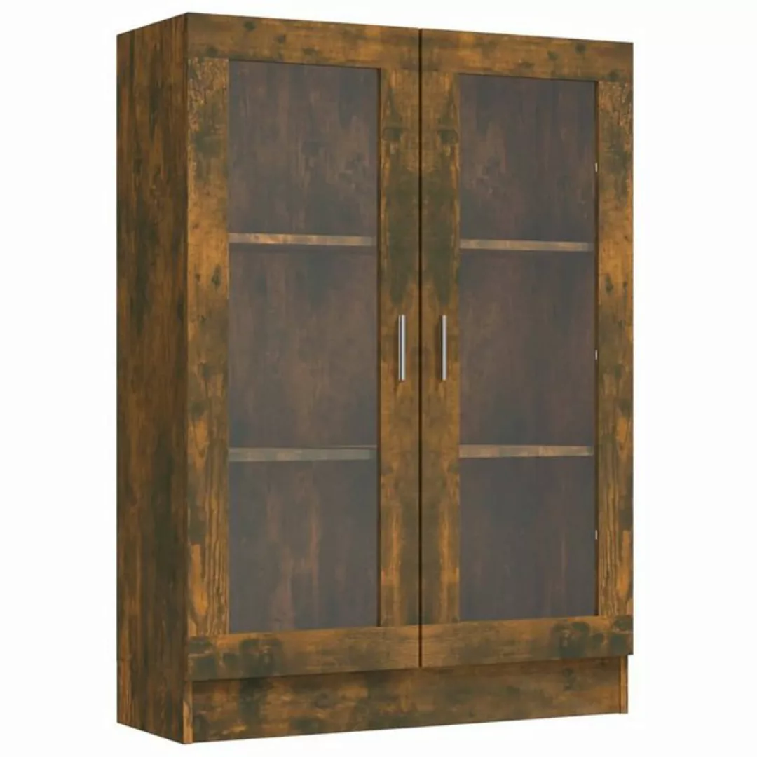 furnicato Vitrine Vitrinenschrank Räuchereiche 82,5x30,5x115 cm Holzwerksto günstig online kaufen