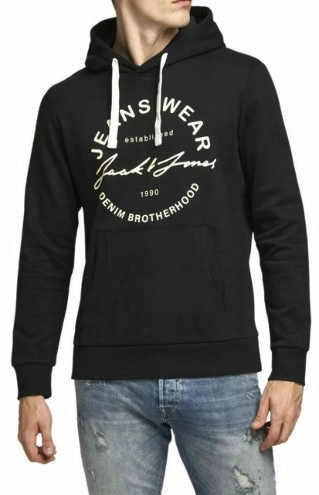 Jack & Jones Hoodie Kapuzenpullover mit Printdruck vorne günstig online kaufen