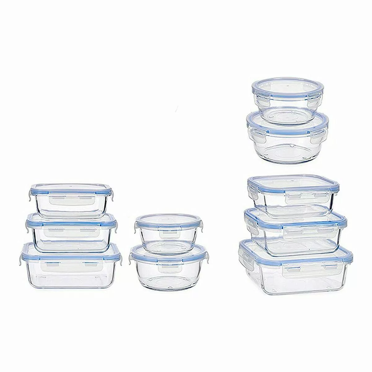 Lunchbox-set Durchsichtig Kunststoff Glas (5 Stücke) günstig online kaufen