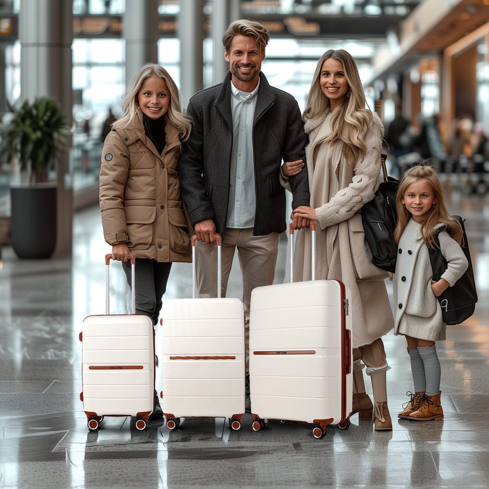 TAN.TOMI Handgepäckkoffer Reisekoffer Mittelgroß Koffer Trolleys günstig online kaufen