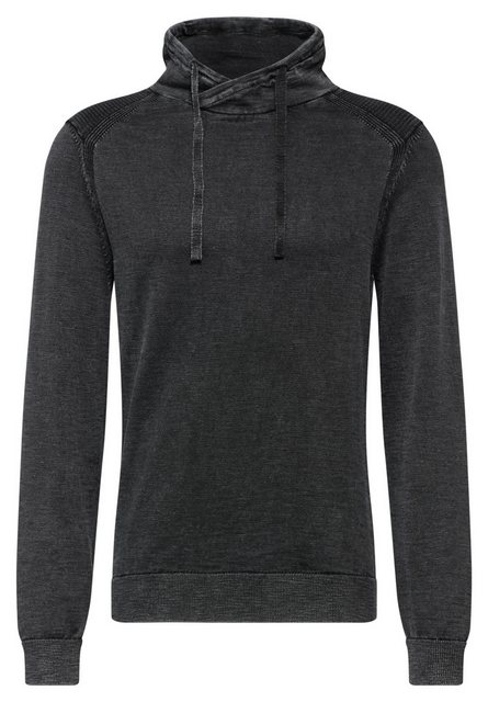 STREET ONE MEN Stehkragenpullover aus reiner Baumwolle günstig online kaufen