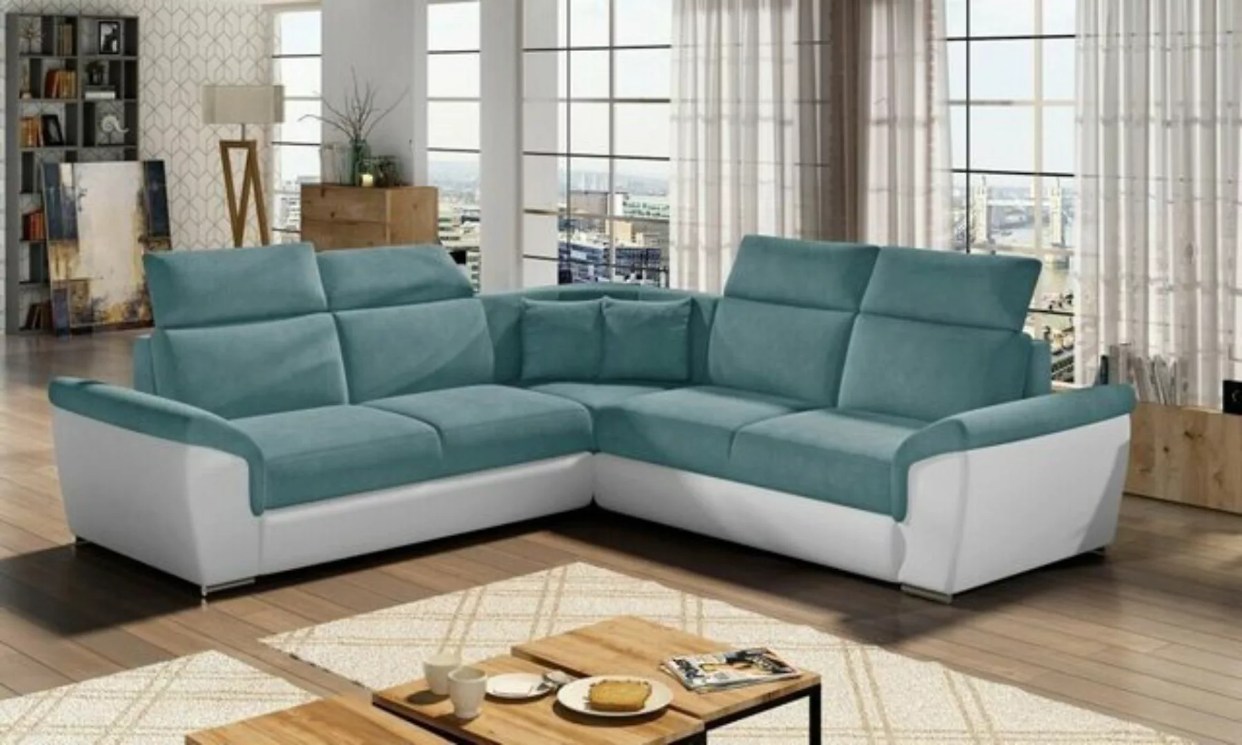 JVmoebel Ecksofa Ecksofa L-Form Wohnlandschaft Designer Sofa Couch Polster, günstig online kaufen