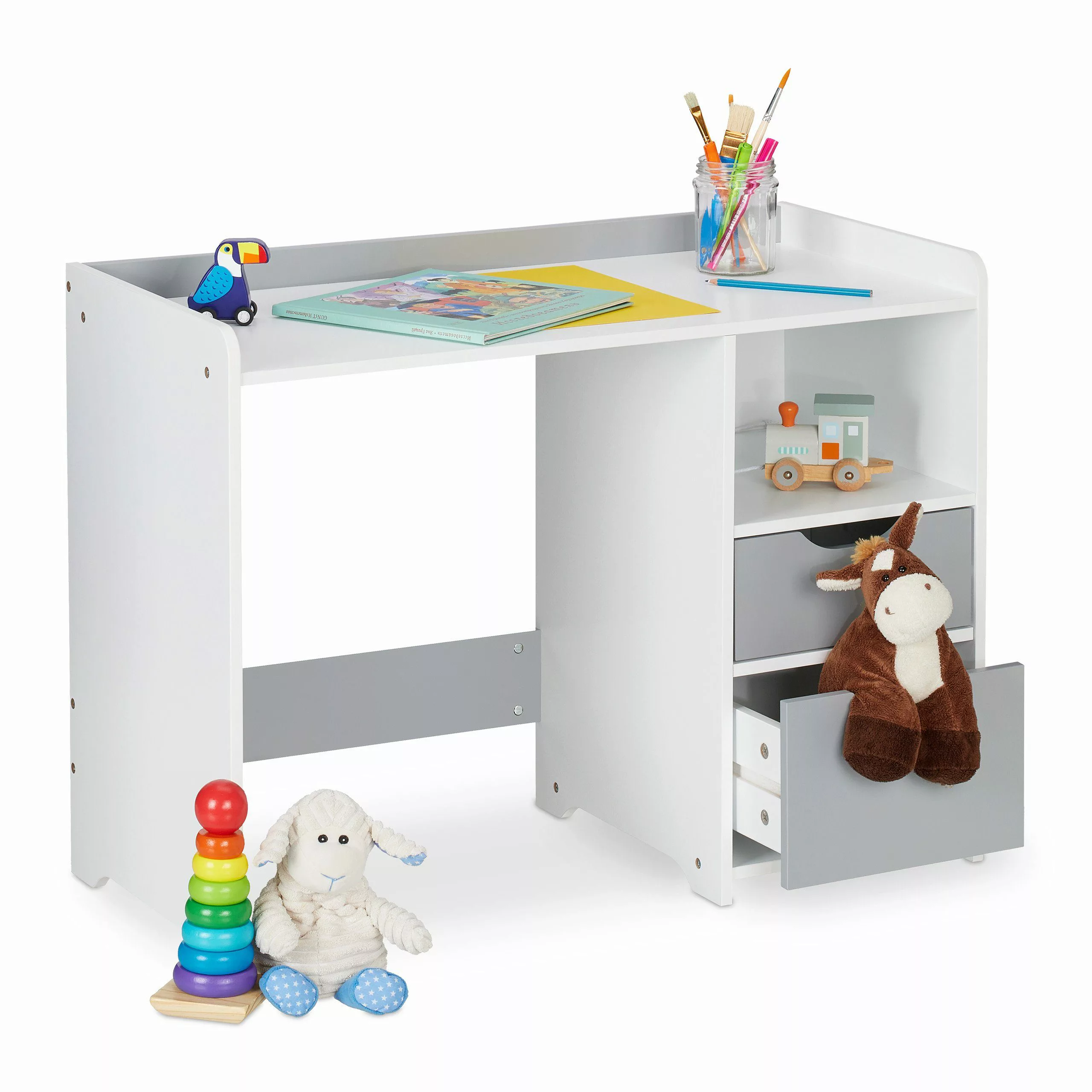 relaxdays Kinderschreibtisch Schreibtisch für Kinder mit günstig online kaufen