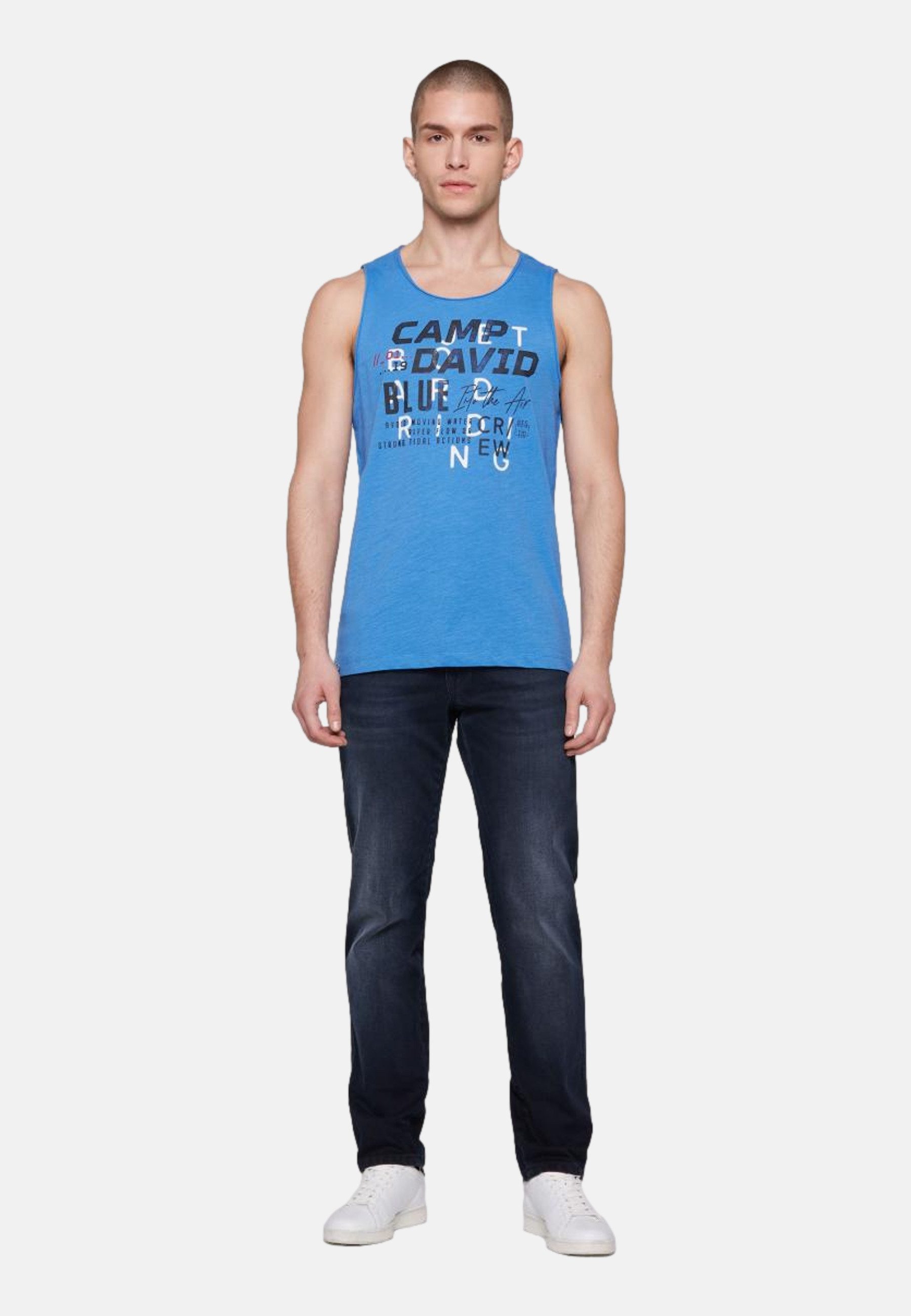 CAMP DAVID Tanktop, mit offenen Kanten an den Ausschnitten günstig online kaufen